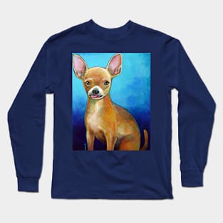 Carly the Derpy Chihuahua by Robert Phelps Long Sleeve T-Shirt